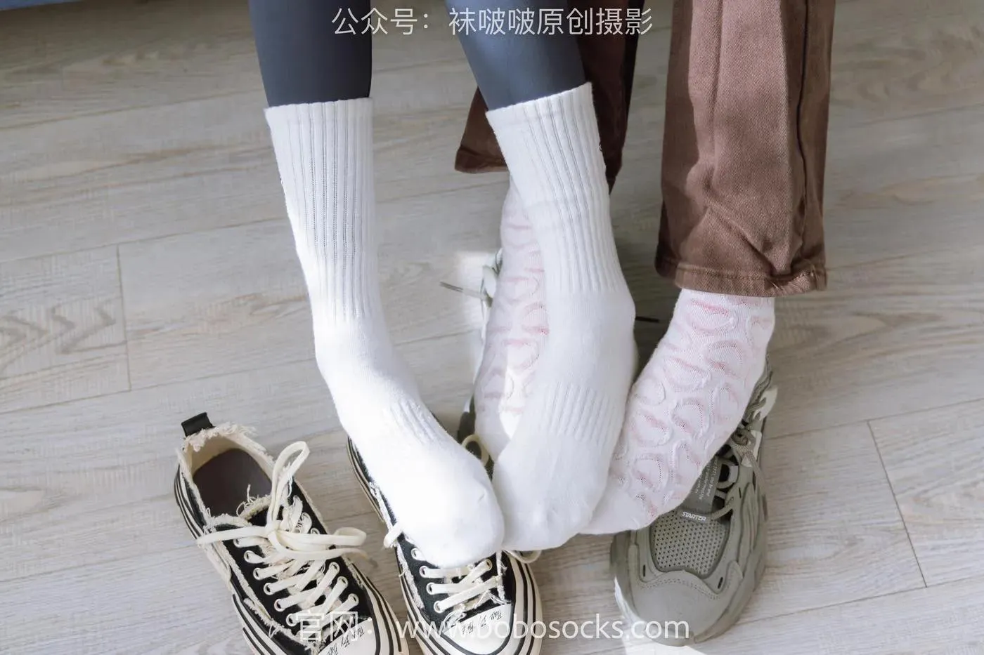 [BoBoSocks袜啵啵]NO.166 小甜豆稚予-板鞋、运动鞋、高跟鞋、白棉袜、蓝丝 [142P]插图9